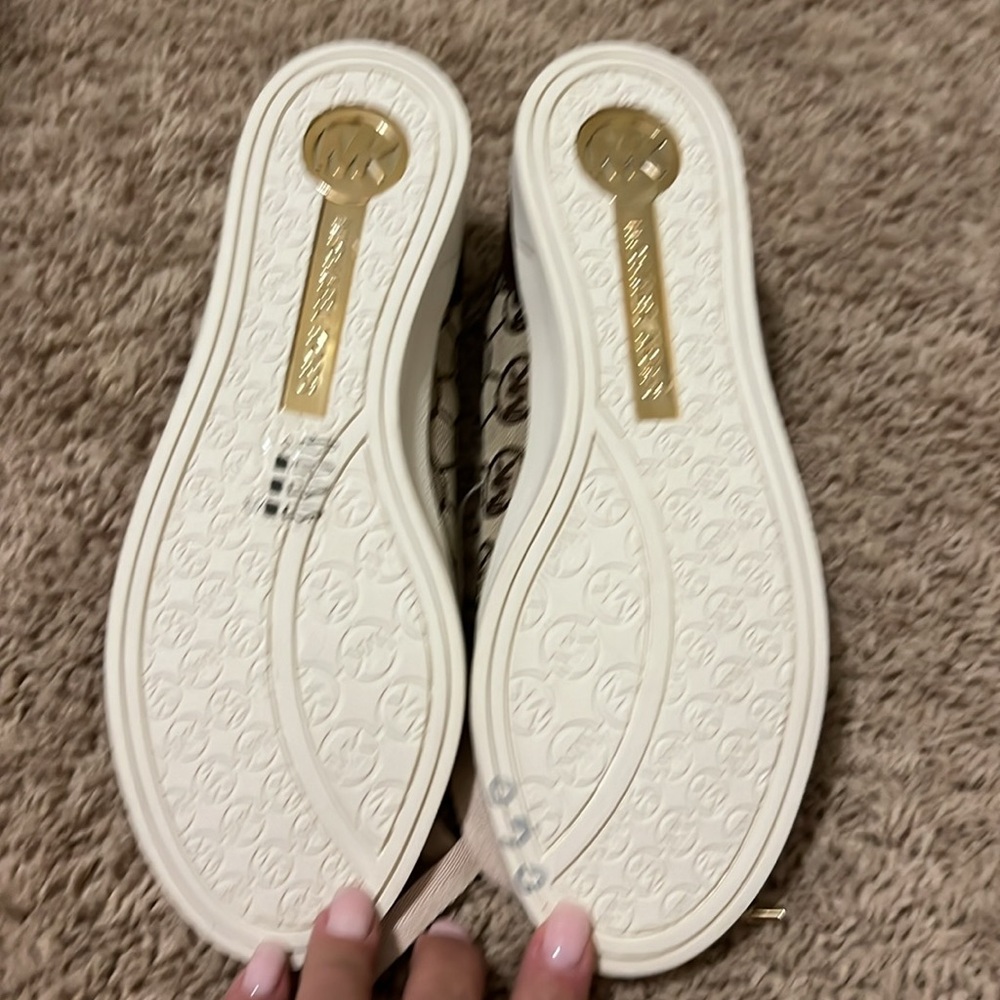 Michael Kors signature jacquard city sneakers 8.5 NWOB - Picture 3 of 5